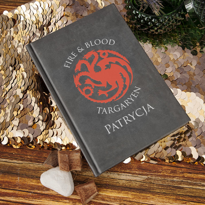 Fire&Blood - notatnik A5 z nadrukiem Fire&Blood - notatnik A5 z nadrukiem
